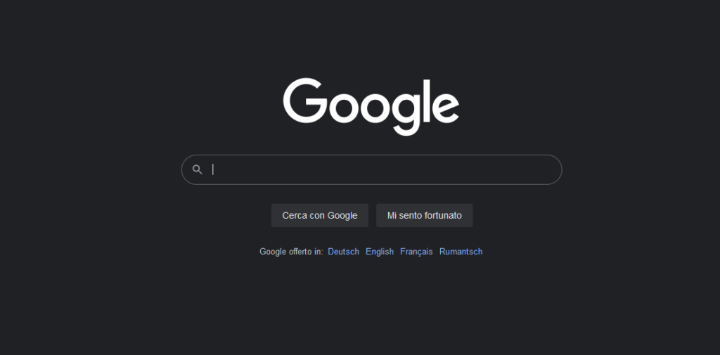 Google Dark Theme —